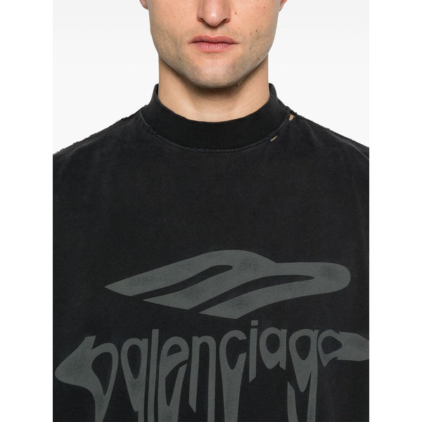 Balenciaga T-Shirts? Balenciaga Black T-Shirts & Vests - T-Shirts Men Casual Everyday Designer Tee
