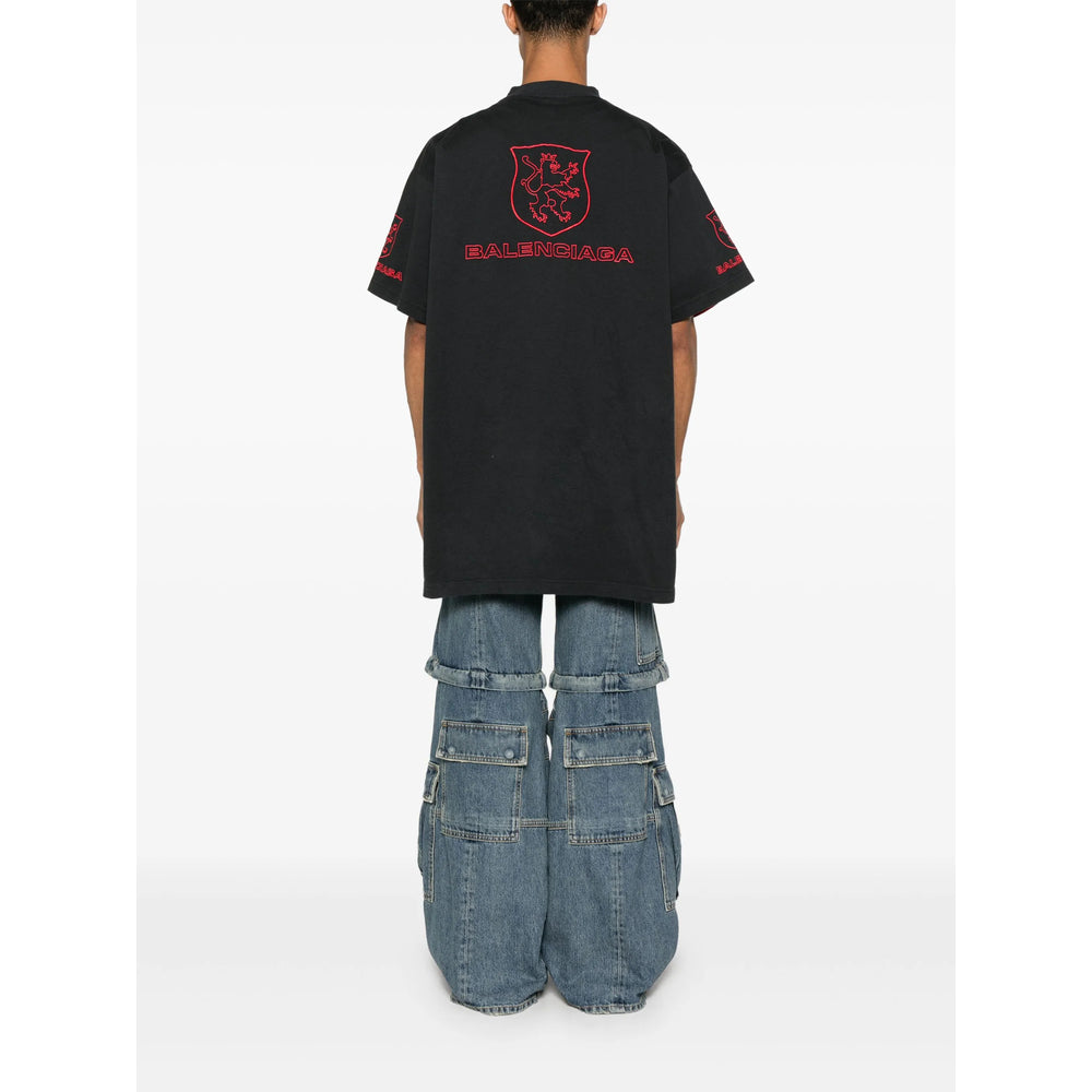 Balenciaga T-Shirts- Balenciaga Black T-Shirts & Vests - T-Shirts Men Premium Designer Cotton T-Shirt