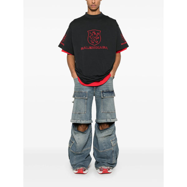 Balenciaga T-Shirts- Balenciaga Black T-Shirts & Vests - T-Shirts Men Premium Designer Cotton T-Shirt