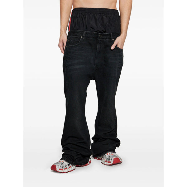 Balenciaga Shoes Balenciaga Black Denim - Bootcut Jeans Men Luxury Lifestyle Designer Footwear