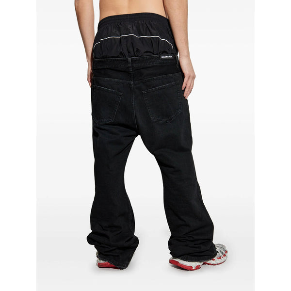 Balenciaga Shoes Balenciaga Black Denim - Bootcut Jeans Men Luxury Lifestyle Designer Footwear