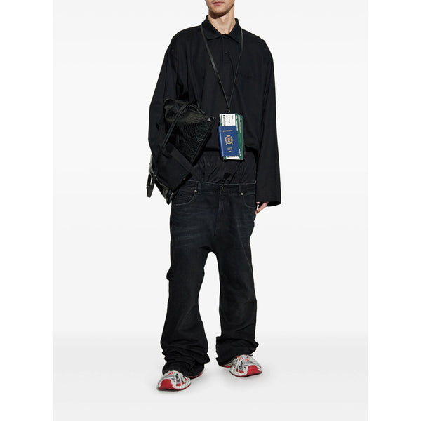 Balenciaga Shoes- Balenciaga Black Denim - Bootcut Jeans Men Luxury Lifestyle Designer Footwear
