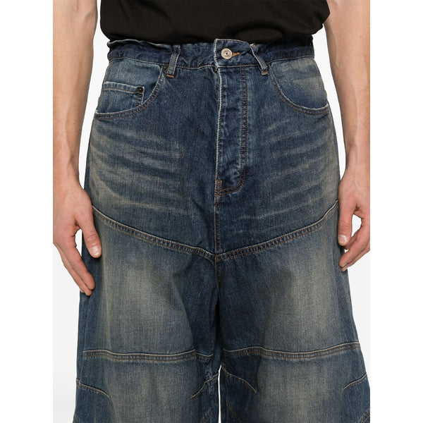 Balenciaga Jeans- Balenciaga Blue Denim - Loose-Fit Jeans Men Premium Designer Denim Jeans