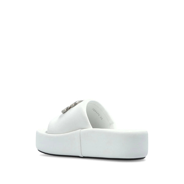 Balenciaga Shoes? Balenciaga White Flip-Flops & Slides Women Comfortable Everyday Designer Shoes