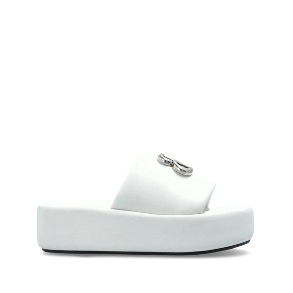 Balenciaga Shoes? Balenciaga White Flip-Flops & Slides Women Comfortable Everyday Designer Shoes