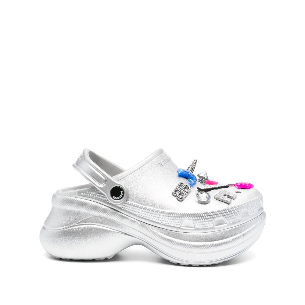 Balenciaga Accessories? Balenciaga Silver Mules Women Luxury Designer Fashion Accessory