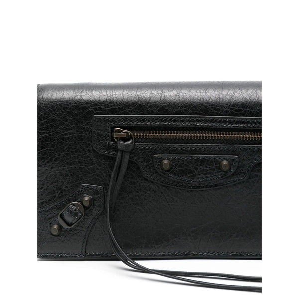Balenciaga Bags- Balenciaga Black Clutch Bags Women Luxury Designer Leather Handbag