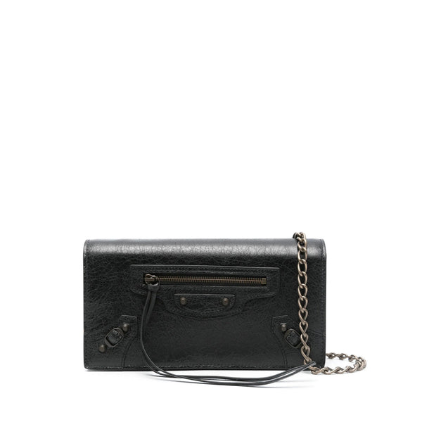Balenciaga Bags- Balenciaga Black Clutch Bags Women Luxury Designer Leather Handbag