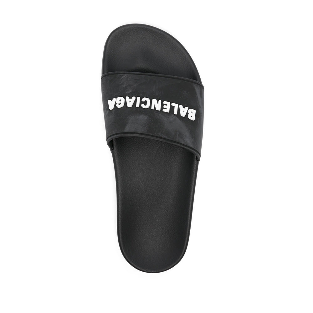 Balenciaga Shoes- Balenciaga Black Flip-Flops & Slides Women Luxury Lifestyle Designer Footwear
