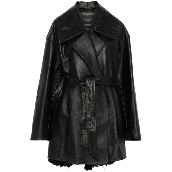 Balenciaga Jackets- Balenciaga Black Jackets - Leather Jackets Women Stylish Everyday Designer Outerwear
