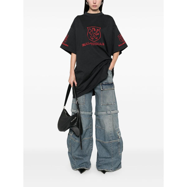 Balenciaga Jeans- Balenciaga Blue Denim - Wide-Leg Jeans Men Classic Everyday Designer Jeans