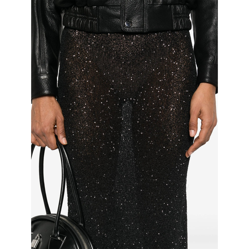 Balenciaga Skirts? Balenciaga Black Skirts - Fitted Skirts Women Elegant Designer Casual Skirt