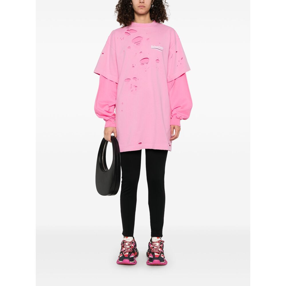 Balenciaga Hoodies? Balenciaga Pink Sweaters & Knitwear - Sweatshirts Men Comfortable Luxury Streetwear Hoodie