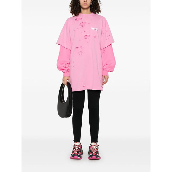Balenciaga Hoodies? Balenciaga Pink Sweaters & Knitwear - Sweatshirts Men Comfortable Luxury Streetwear Hoodie