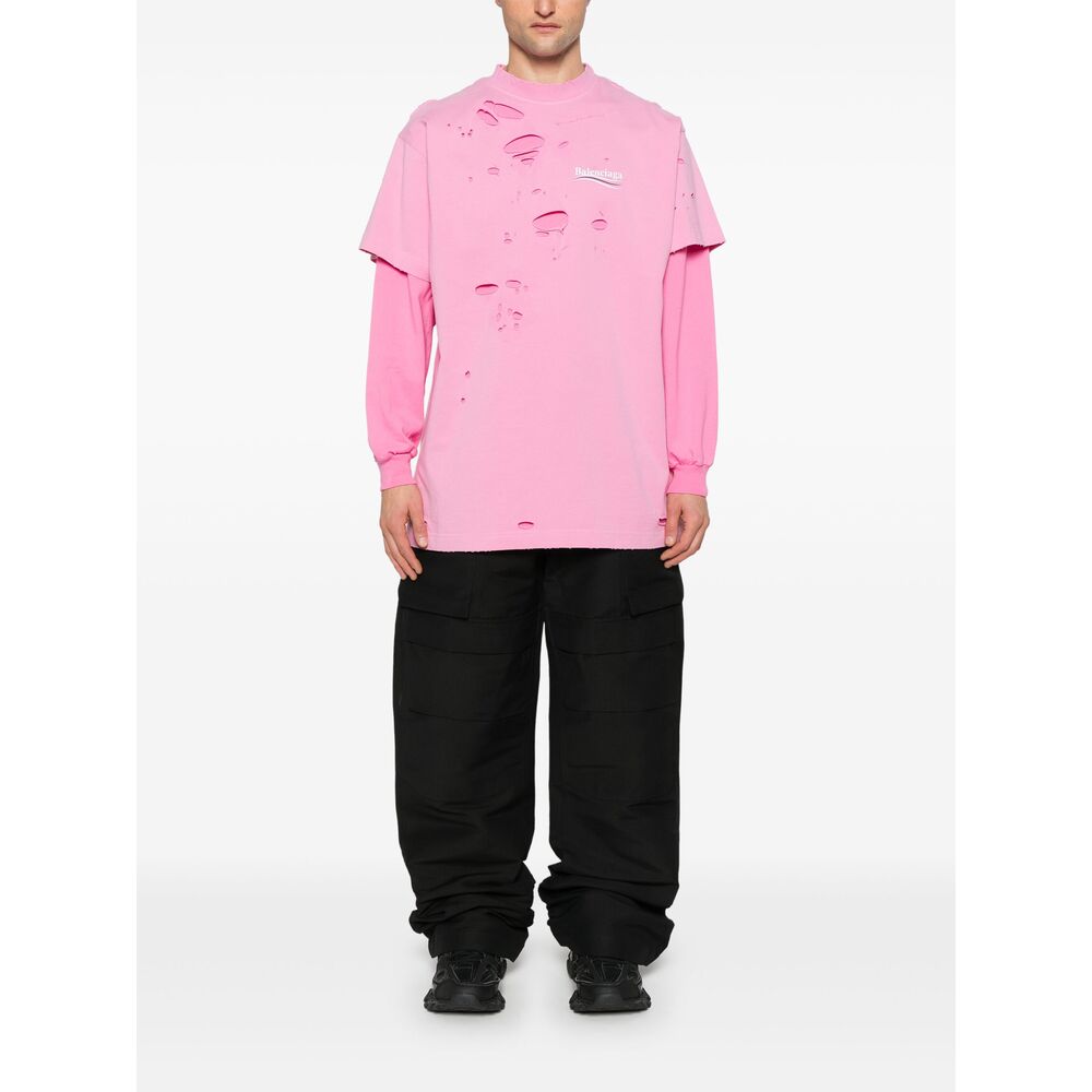 Balenciaga Hoodies? Balenciaga Pink Sweaters & Knitwear - Sweatshirts Men Comfortable Luxury Streetwear Hoodie
