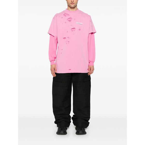 Balenciaga Hoodies? Balenciaga Pink Sweaters & Knitwear - Sweatshirts Men Comfortable Luxury Streetwear Hoodie