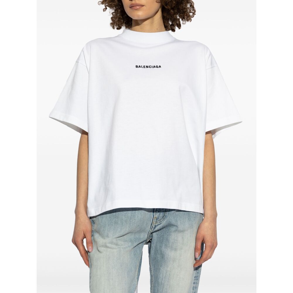 Balenciaga T-Shirts? Balenciaga White Tops - T-Shirts & Jerseys Women Casual Everyday Designer Tee