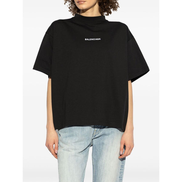 Balenciaga T-Shirts- Balenciaga Black Tops - T-Shirts & Jerseys Women Premium Designer Cotton T-Shirt