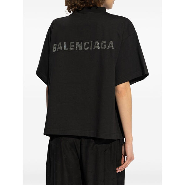 Balenciaga T-Shirts- Balenciaga Black Tops - T-Shirts & Jerseys Women Premium Designer Cotton T-Shirt
