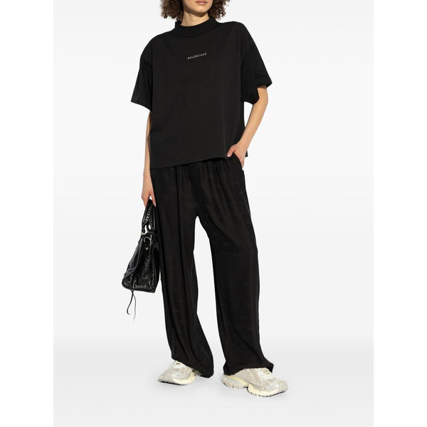 Balenciaga T-Shirts- Balenciaga Black Tops - T-Shirts & Jerseys Women Premium Designer Cotton T-Shirt