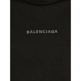 Close-up of Balenciaga tee shirts hardware and fine stitching