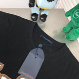 Side profile of Louis Vuitton cotton t-shirt with monogram-inspired silhouette