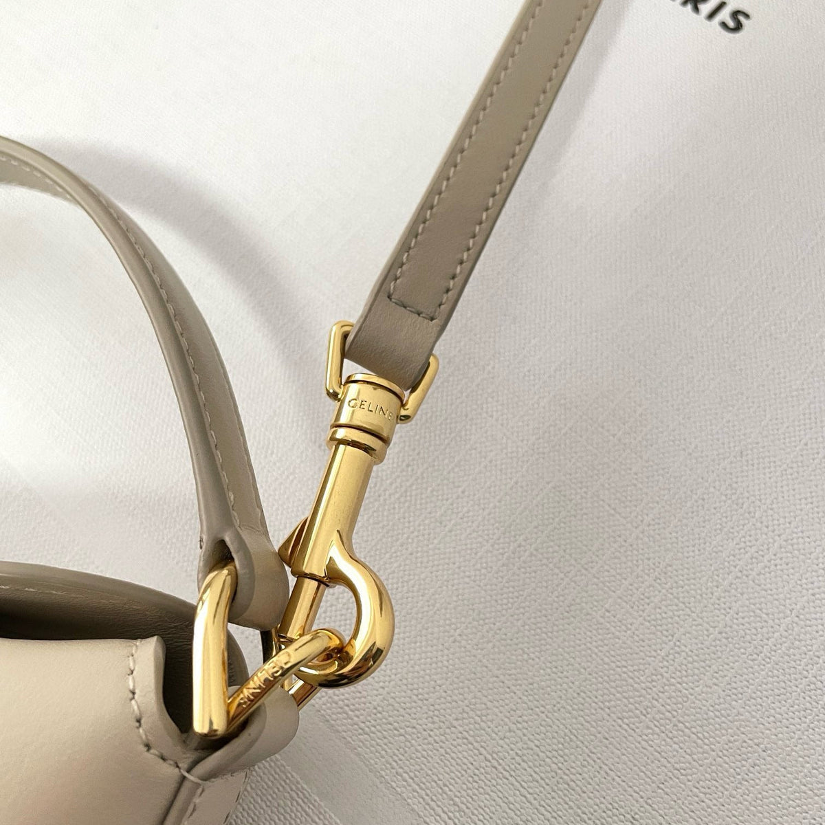 Interior view of Celine Fashion Item with organised compartments