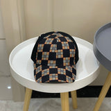 Close-up detail view of Burberry unisex cap