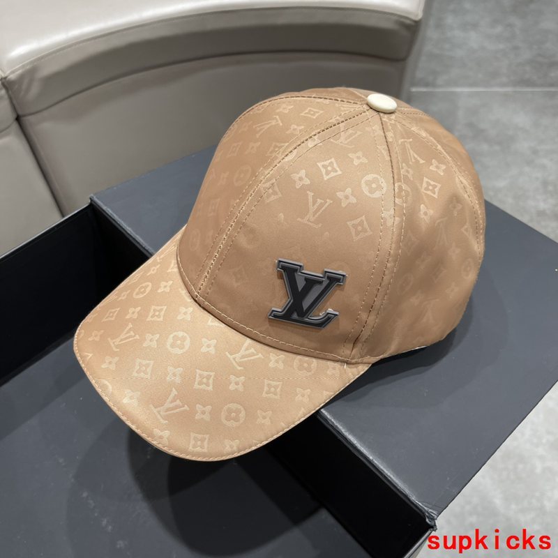Close-up detail view of Louis Vuitton unisex cap