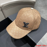 Close-up detail view of Louis Vuitton unisex cap
