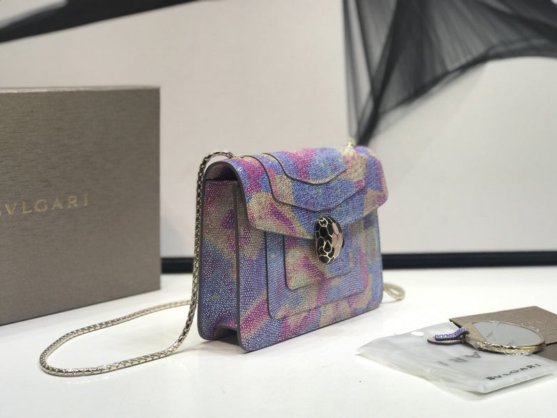 Statement Vegan Leather Handbag - Everyday Elegance | Women's Fashion Handbag #1787 - back view (image 4) of designer-inspired handbag