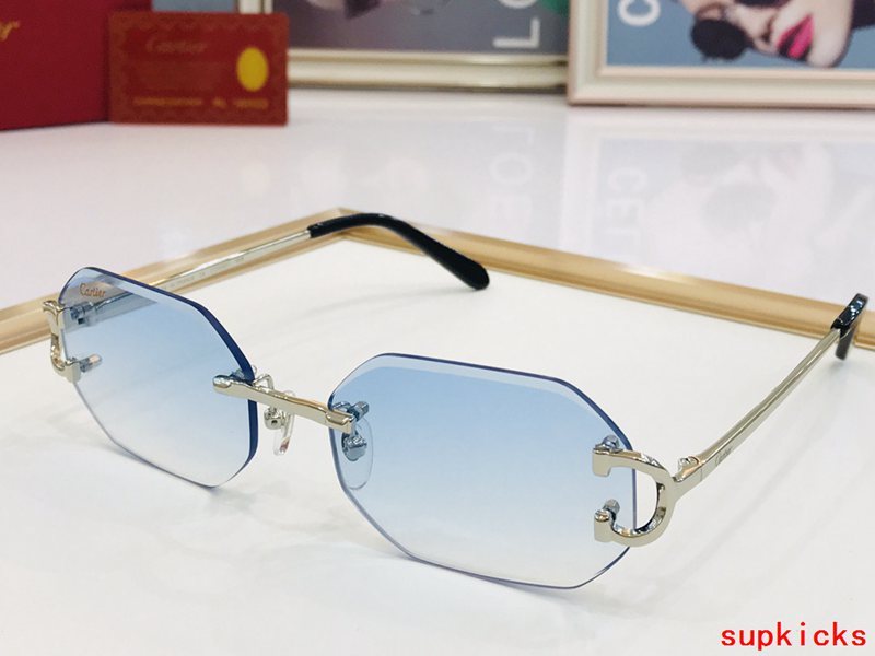 Angled view of Cartier unisex sunglasses