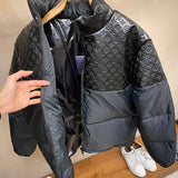 Front view of Louis Vuitton luxury clothing with label-forward styling