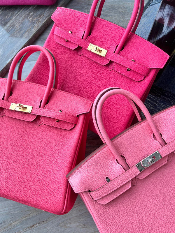 Side view of graceful structured handbag