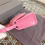 Back view of signature statement women's handbag – women's luxury handbag