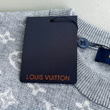 Back view of Louis Vuitton luxury clothing with monogram-inspired silhouette
