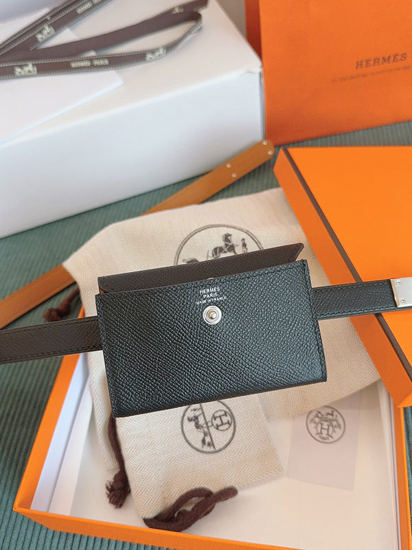 Side view of smart structured handbag