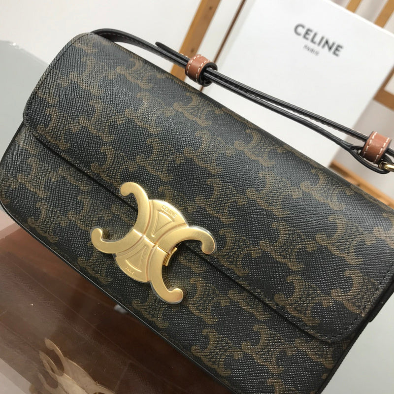 Front view of statement signature women's handbag – women's luxury handbag