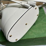 Close-up detail of structured modern women's handbag – women's premium purse
