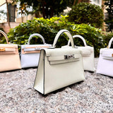 Close-up detail of sophisticated bag design
