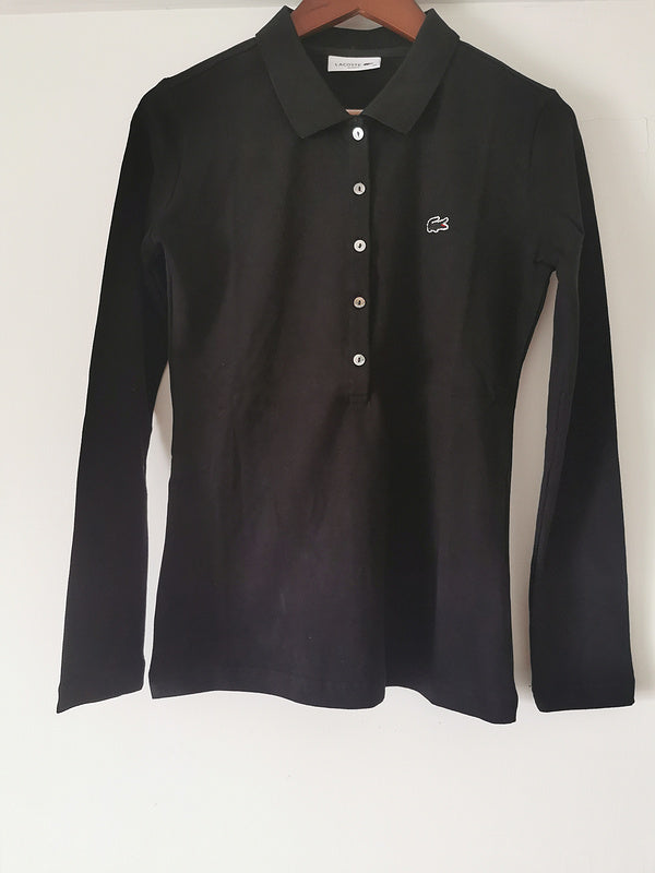 Back view of Lacoste luxury clothing with logo-detail design