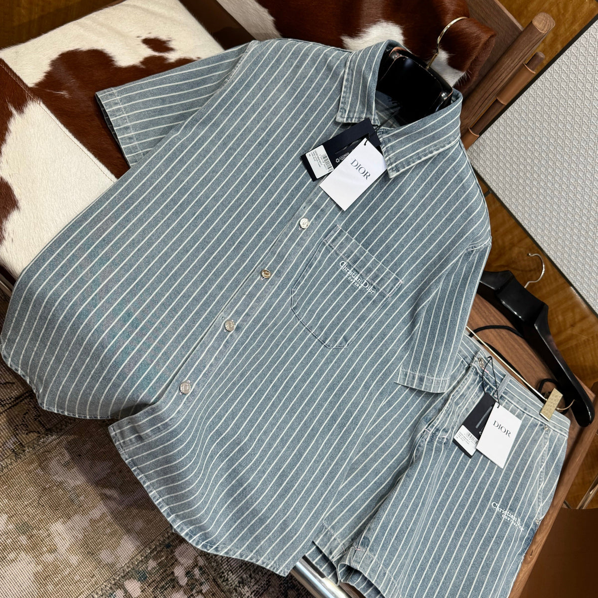 Christian Dior Denim Shirt – luxury designer piece at Bellvora