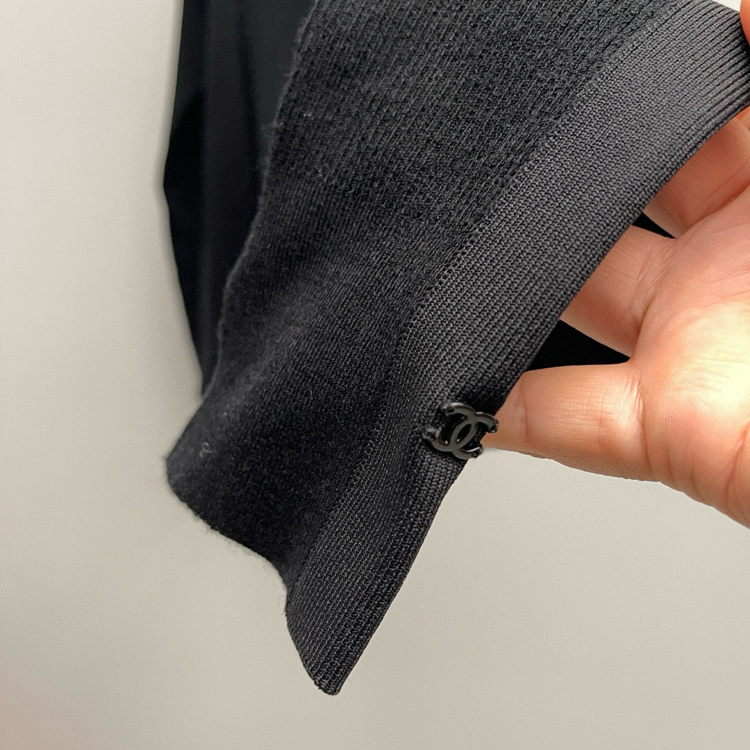 Chanel Turtleneck detail shot – authentic designer craftsmanship
