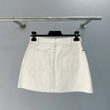 Celine Denim Skirt detail shot – designer craftsmanship and quality
