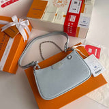 Front view of classic premium women's handbag – women's luxury handbag
