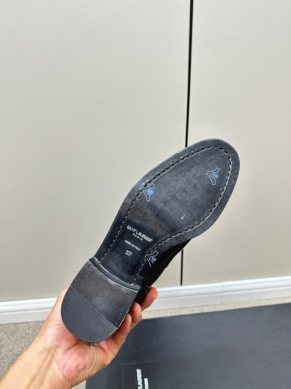 Saint Laurent luxury shoes detail view — premium authentic designer style