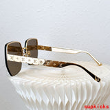 Side view of Louis Vuitton unisex sunglasses