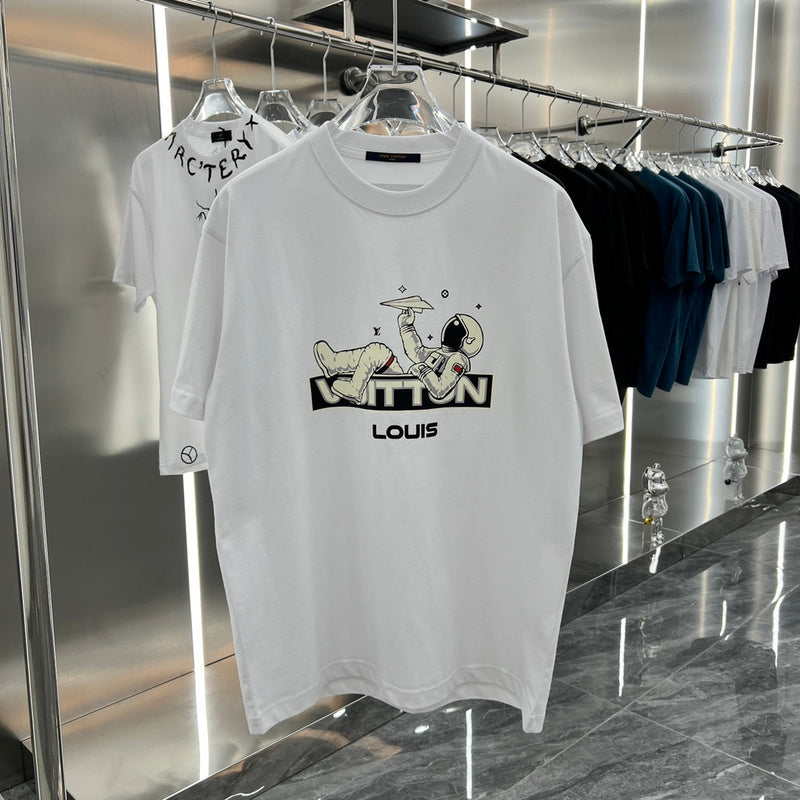 Back view of Louis Vuitton cotton t-shirt with signature branding