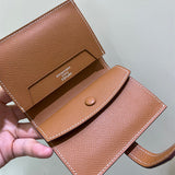 Side view of modernist structured handbag