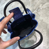 Classic Faux Leather Handbag - Polished Finish | Women's Everyday Carry Handbag #1060 - styled full view (image 7) of designer-inspired handbag